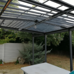 Aménagement de pergola avec fermeture loggia en PVC Harnes